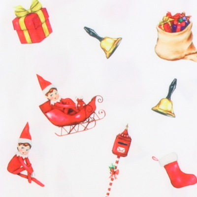 Santa's Elf White Knit Pajama Set - Stellybelly