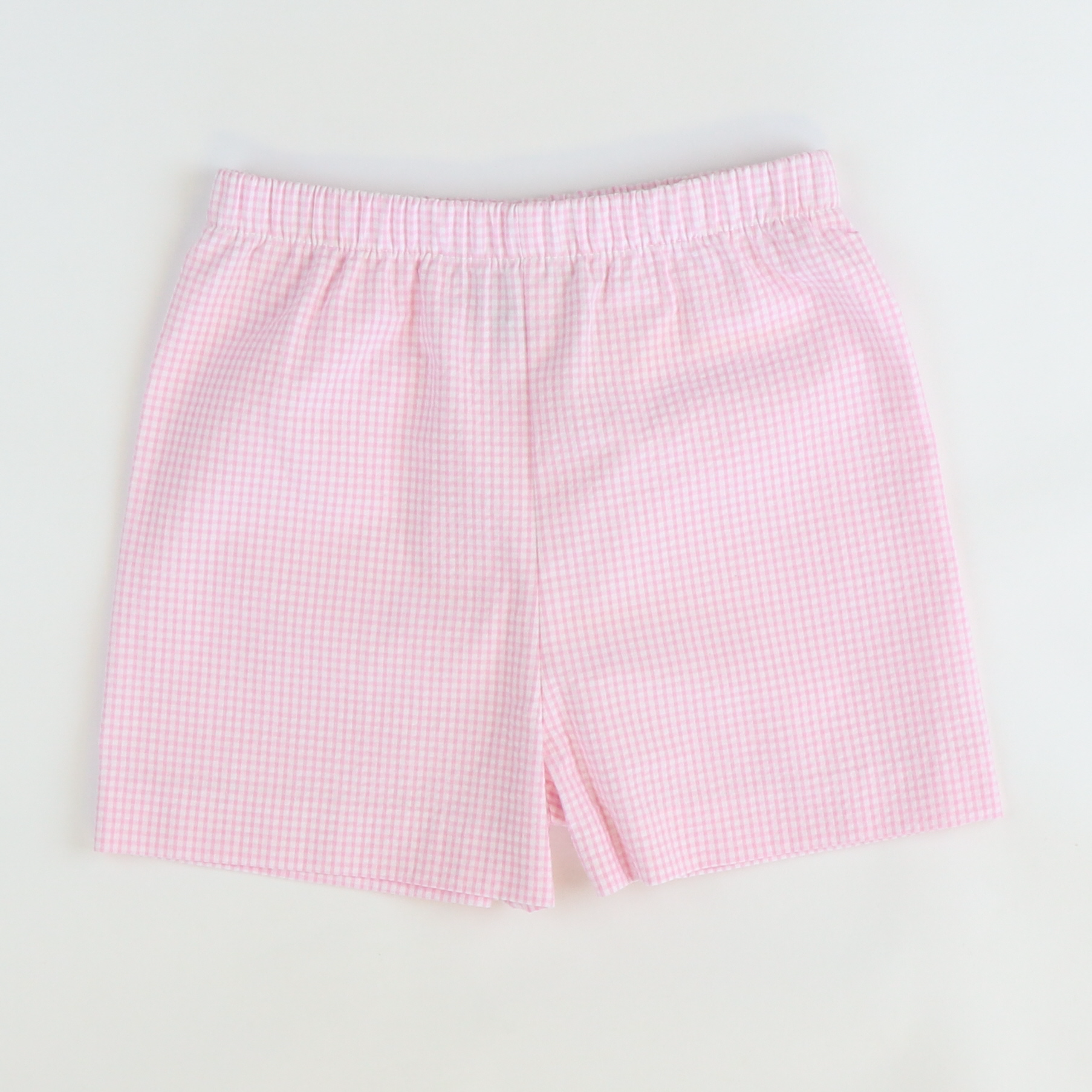 Signature Shorts - Pink Mini Check Seersucker - Stellybelly