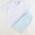 Boys Signature S/S Pointed Collar Shirt - White Pique - Stellybelly