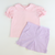 Bow Shorts - Lavender Mini Check Seersucker - Stellybelly