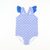 Cabana Blue Ruffle One-Piece Swimsuit - Stellybelly