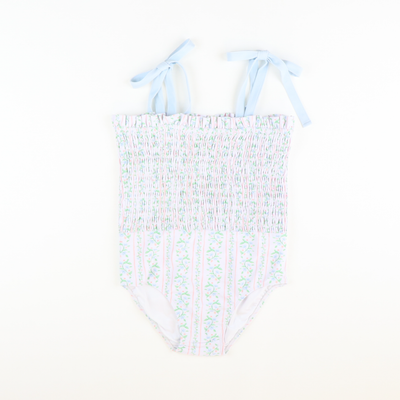 Rosemary Floral Smocked One-Piece Swimsuit - Stellybelly