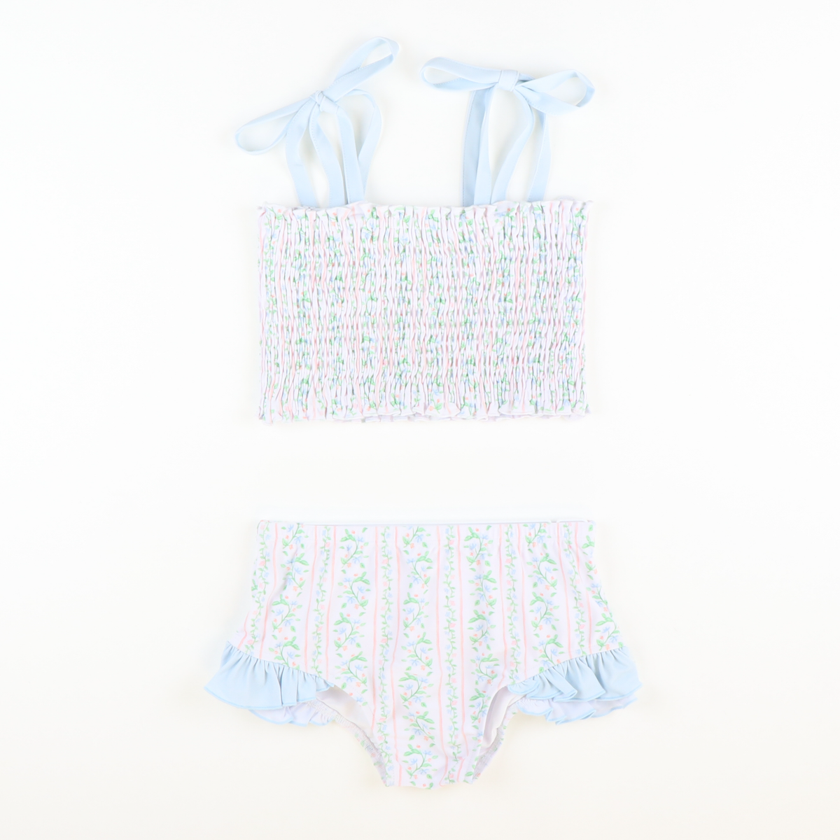 Rosemary Floral Smocked Two-Piece Swimsuit - Stellybelly
