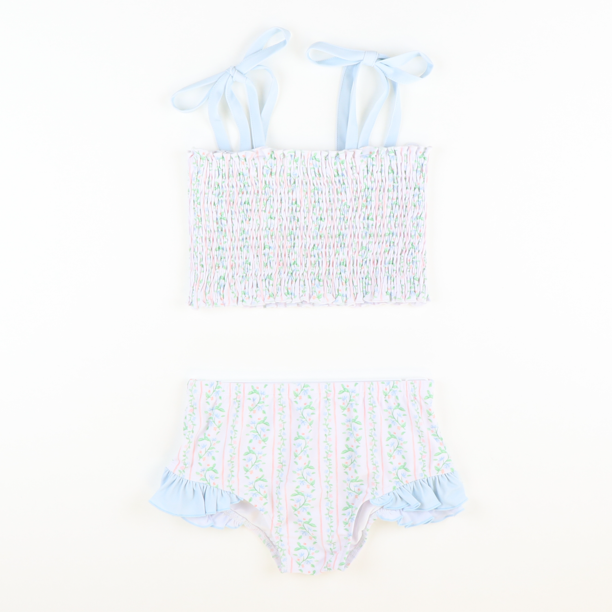 Rosemary Floral Smocked Two-Piece Swimsuit - Stellybelly